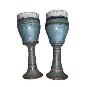 Chalice Goblets Set of 2 Handmade Like New
